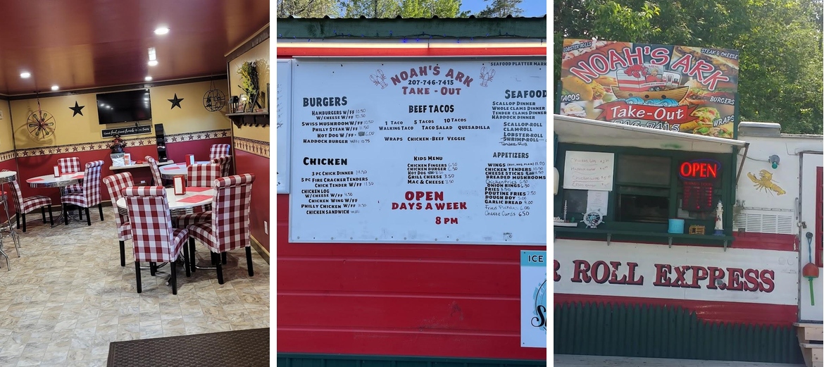 Noah's Ark Food & Ice Cream Menu