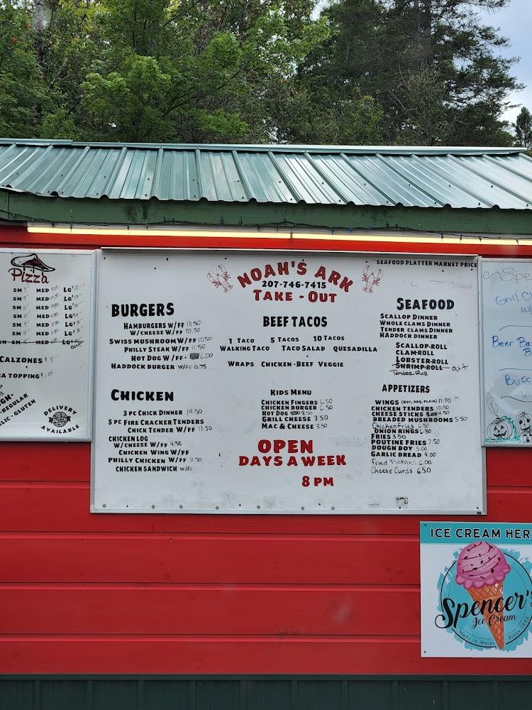 Noah's Ark Food & Ice Cream Menu image 4